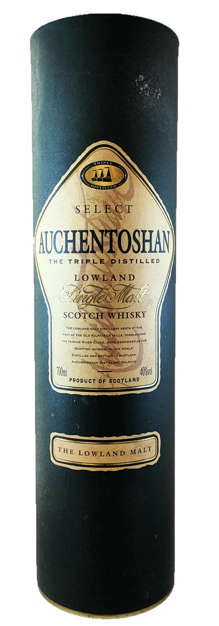Auchentoshan Select, Triple Distilled, Lowlands Single Malt Scotch Whisky 1990s, 40%