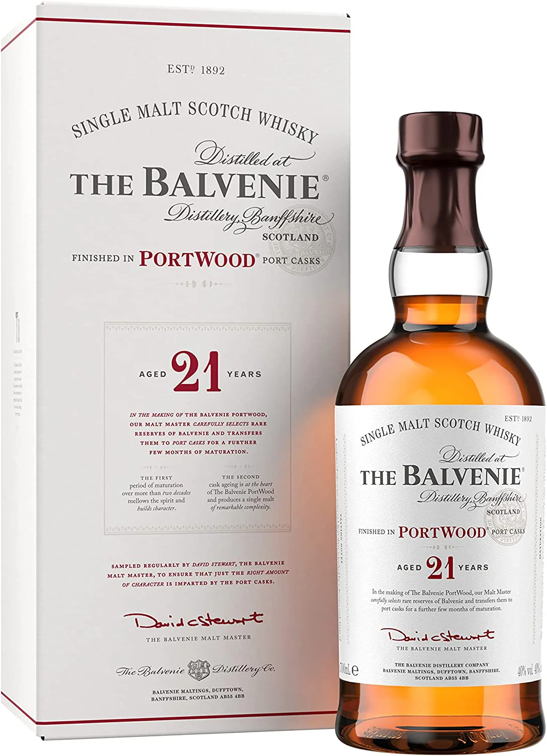 Balvenie 21-Year-Old Portwood Single Malt Scotch Whisky, 40%
