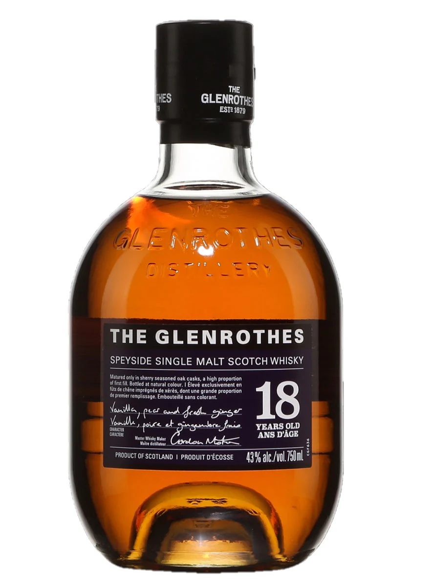 Glenrothes 18-Year-Old Speyside Single Malt Scotch Whisky, 43%