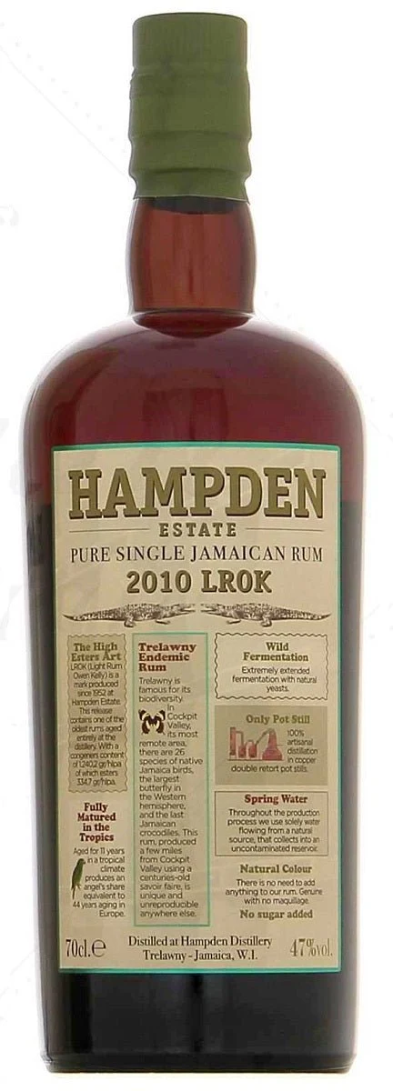 Hampden Estate 2010 LROK Pure Single Jamaican Rum, 47%