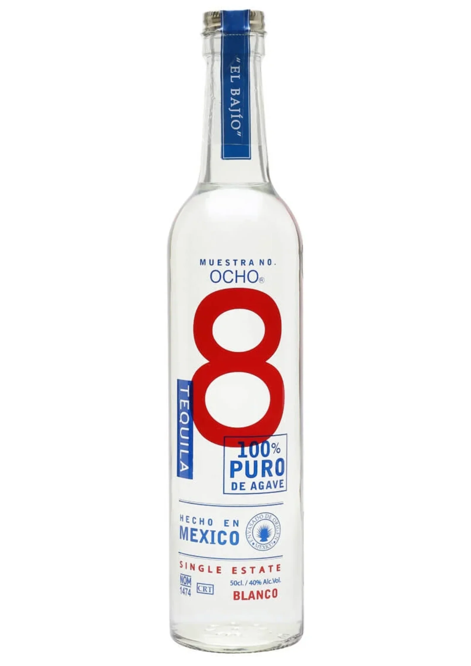 Ocho Blanco Tequila, 40%