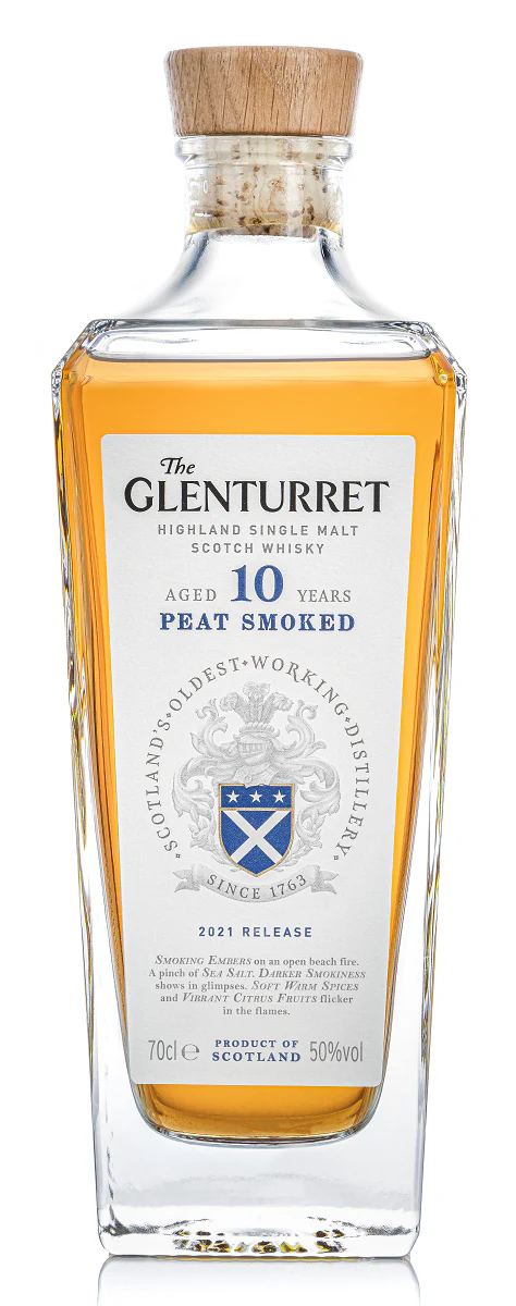 The Glenturret 10-Year-Old Peat Smoked 2022 Highland Single Malt Whisky, 50%
