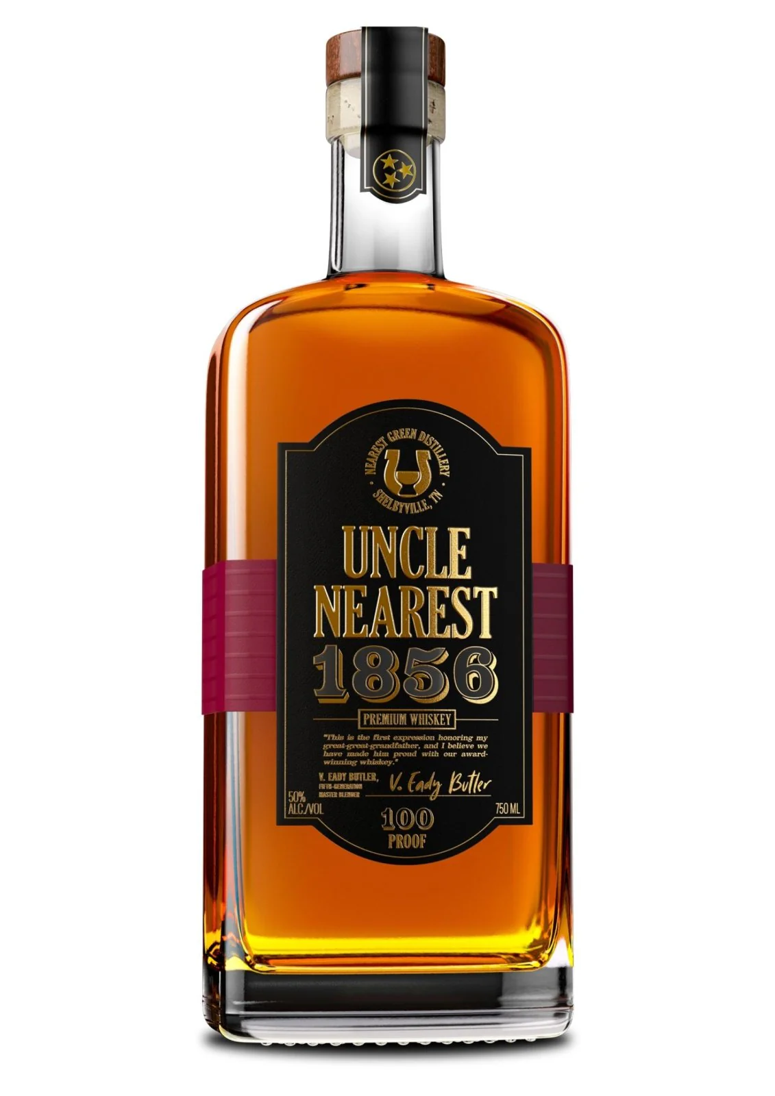 Uncle Nearest 1856 Premium Aged Tennessee Whiskey, 100 Proof, 50%
